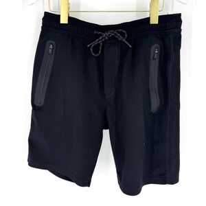 American Eagle Athletic Drawstring Shorts with Zip Pockets Black Men’s Medium